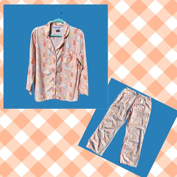 The Company Store Other - Sz XL-The Company Store PJ Set w/ adorable bird print.🐦🐤 Pants have pockets 😍